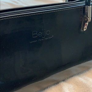 Beautiful Beijo Patton Finished Purse Black EUC
